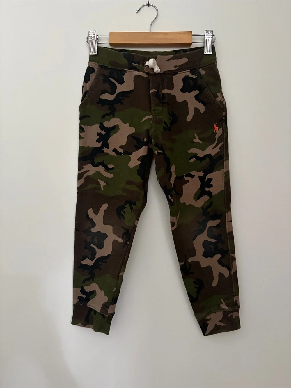 Polo Ralph Lauren Kids Camo Joggers Pockets School Everyday Casual Comfy Size 6